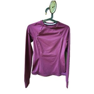 Size XS PrAna brand Ice Flow crewneck long sleeve burgundy